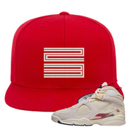 Mi Casa Es Su Casa 8s Snapback Hat | Double Line 23, Red