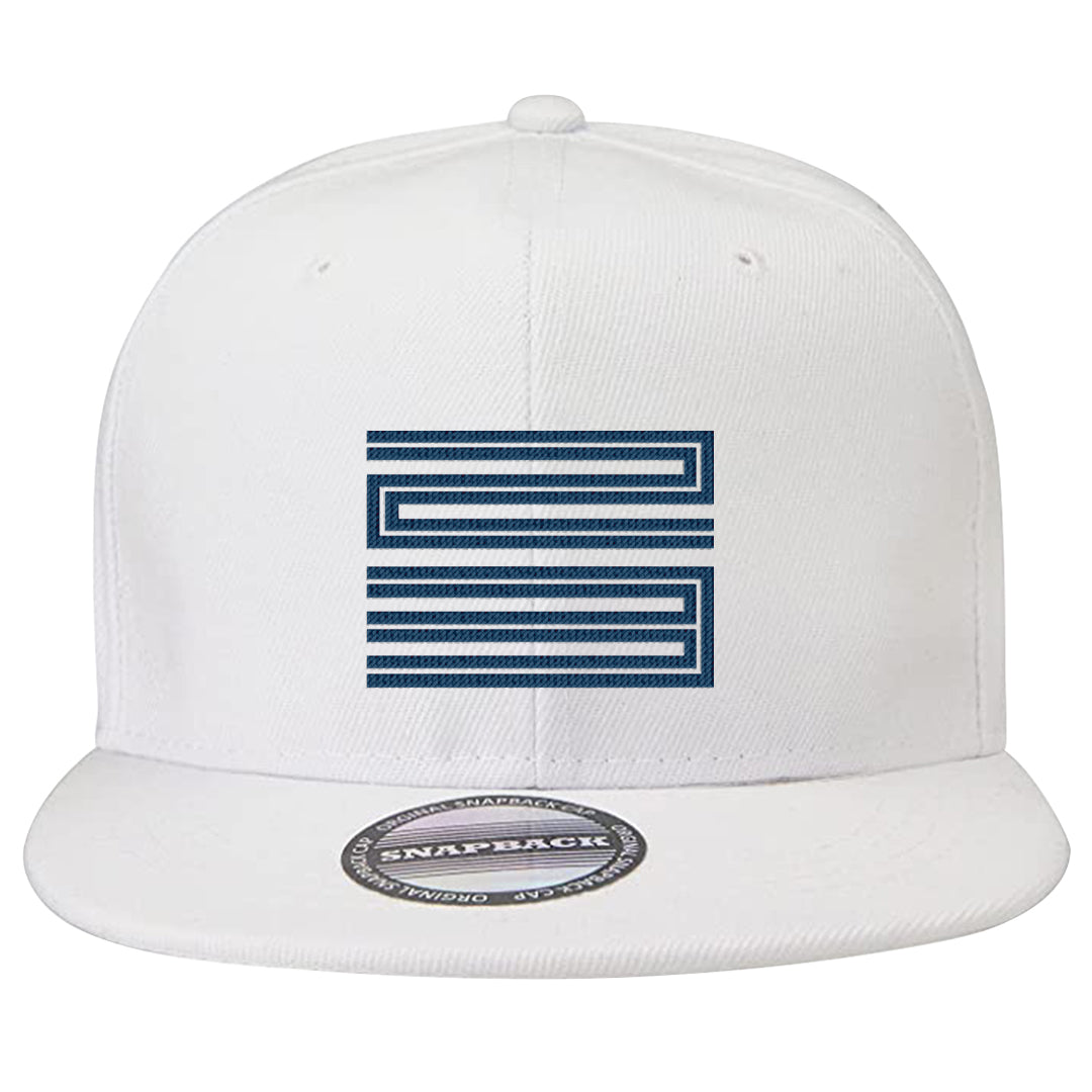 Mi Casa Es Su Casa 8s Snapback Hat | Double Line 23, White