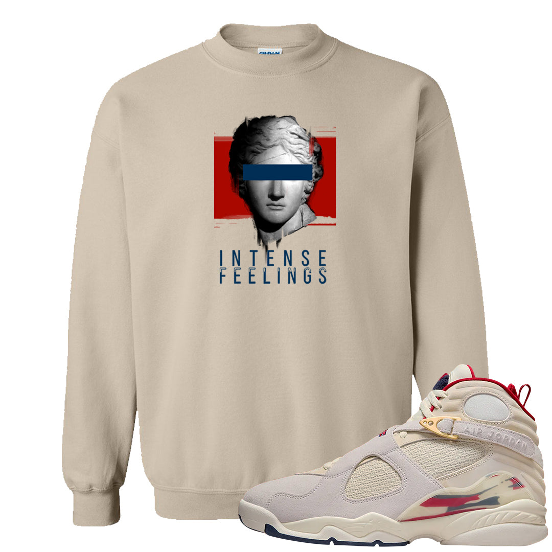 Mi Casa Es Su Casa 8s Crewneck Sweatshirt | Intense Feelings, Sand