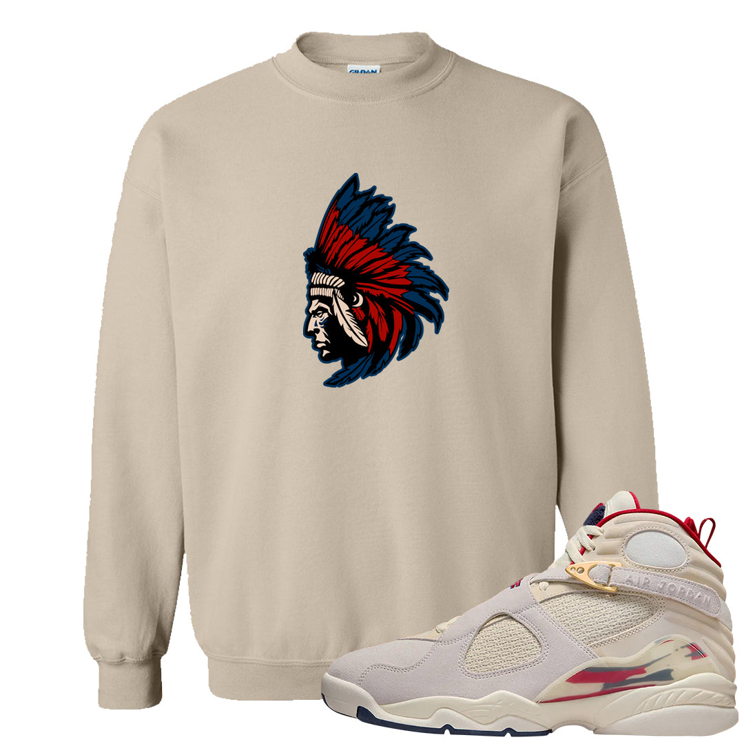 Mi Casa Es Su Casa 8s Crewneck Sweatshirt | Indian Chief, Sand