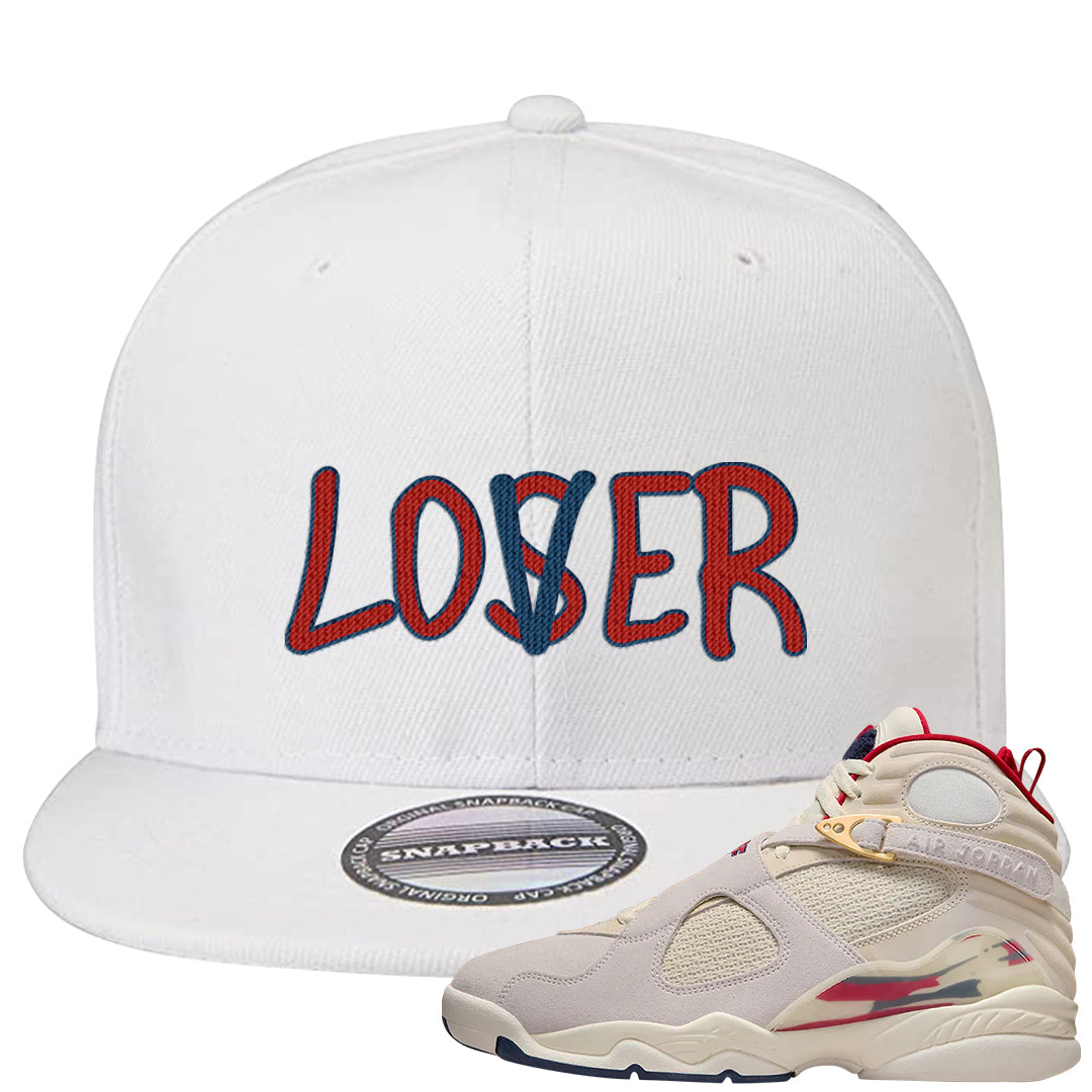 Mi Casa Es Su Casa 8s Snapback Hat | Lover, White