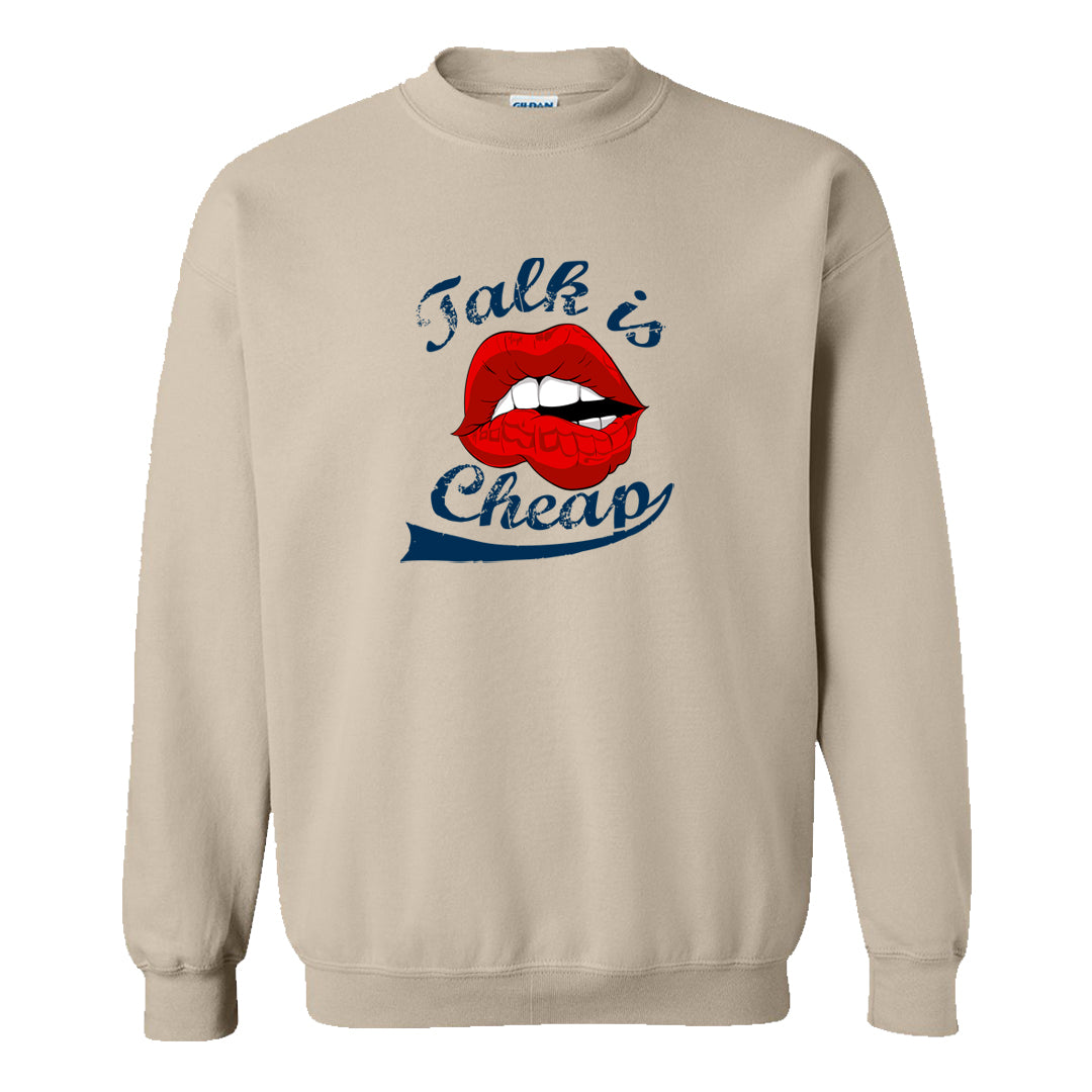 Mi Casa Es Su Casa 8s Crewneck Sweatshirt | Talk Lips, Sand