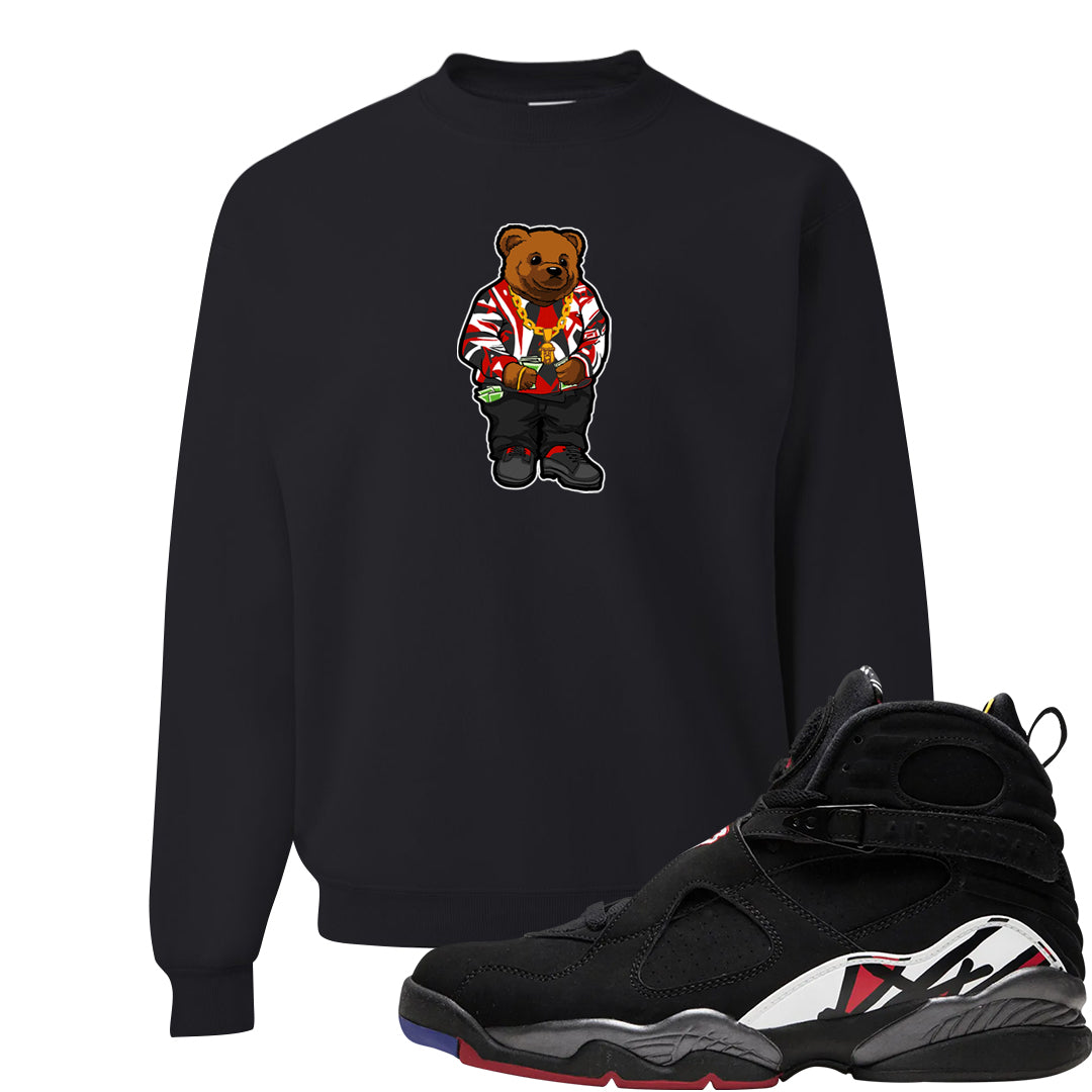 Playoffs 8s Crewneck Sweatshirt | Sweater Bear, Black