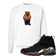 Playoffs 8s Crewneck Sweatshirt | Sweater Bear, White