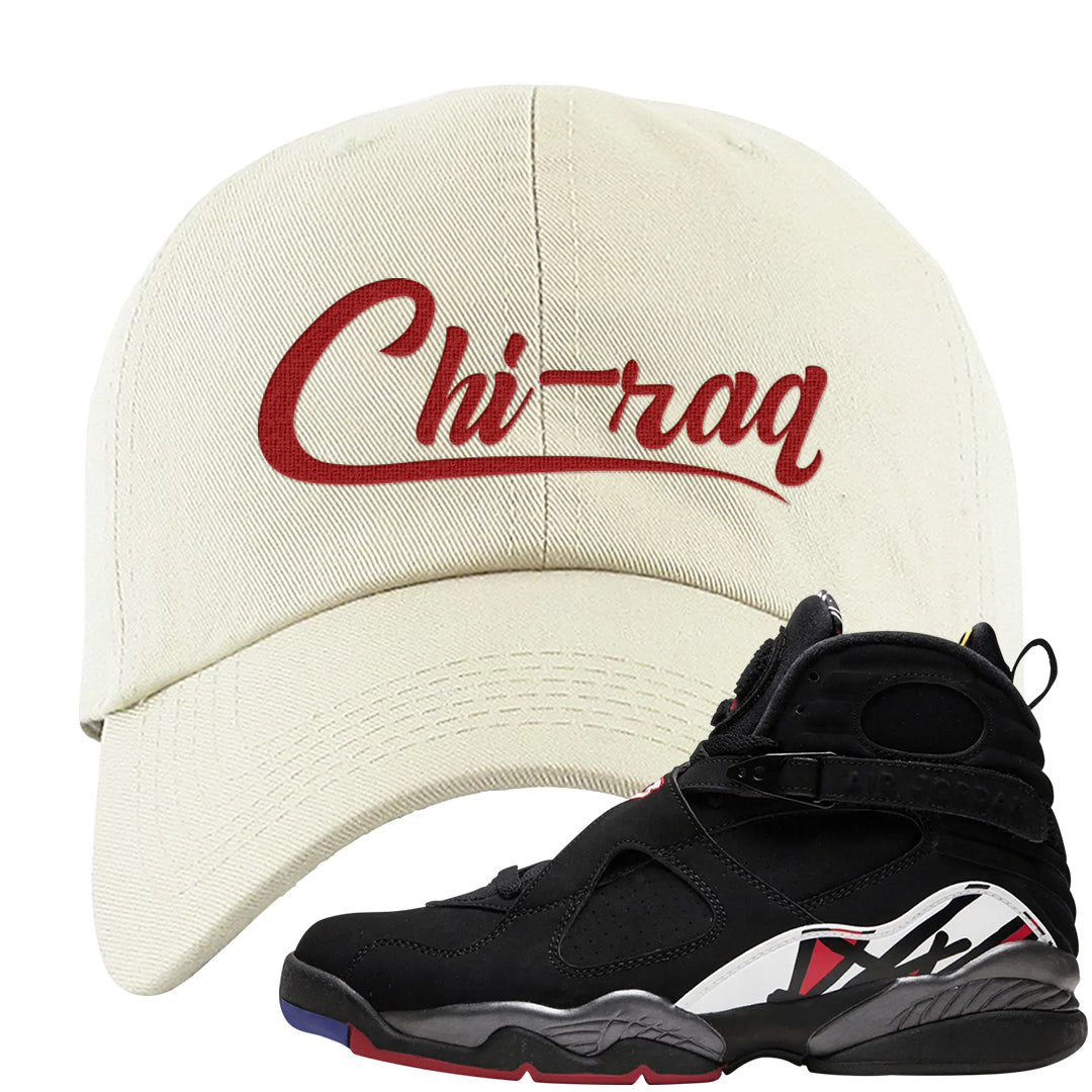Playoffs 8s Dad Hat | Chiraq, White