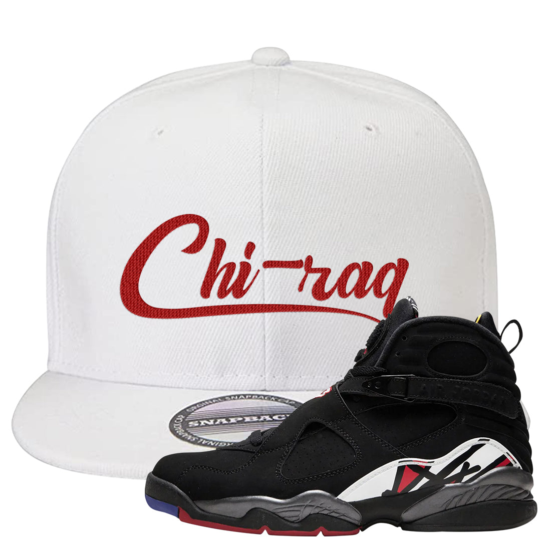 Playoffs 8s Snapback Hat | Chiraq, White