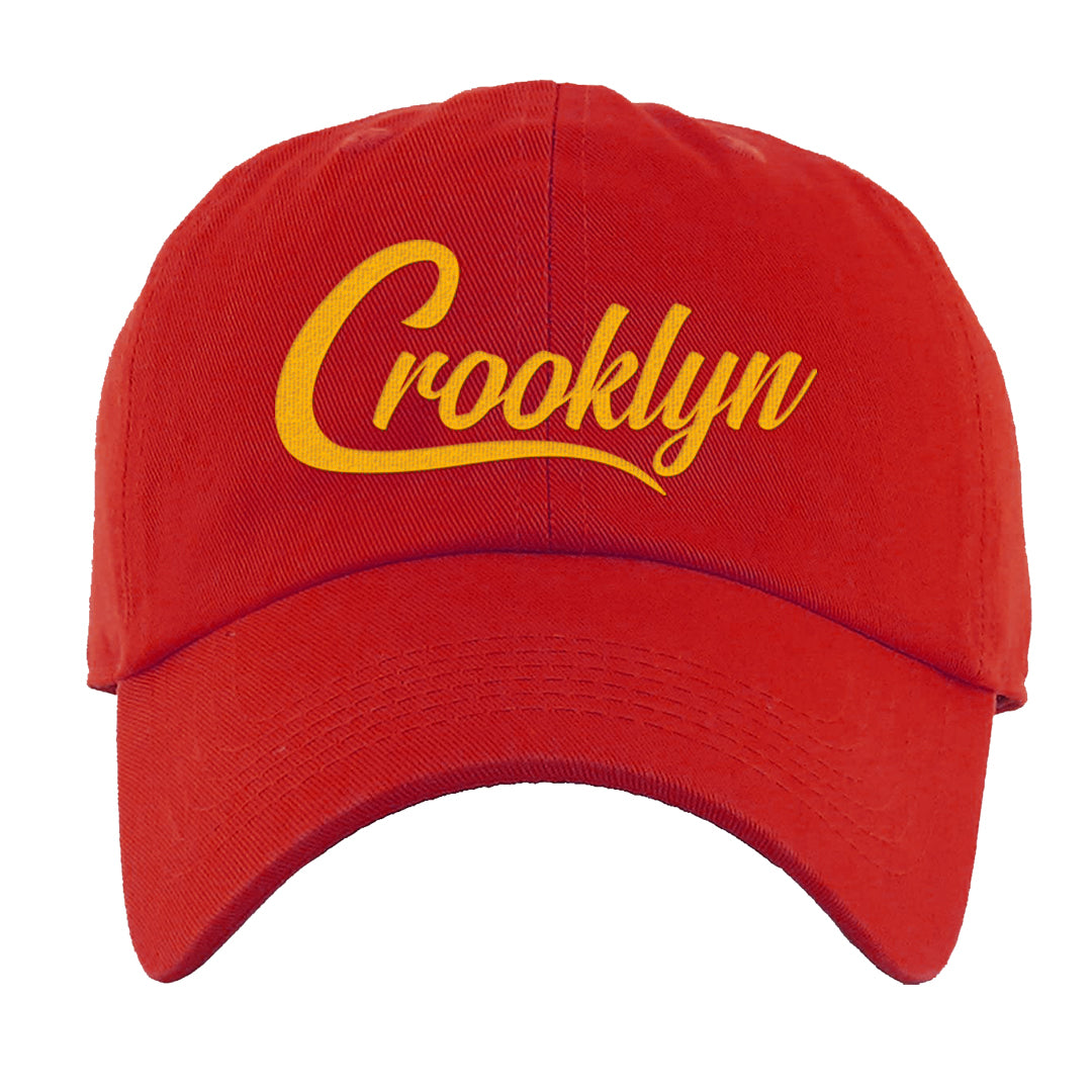 Playoffs 8s Dad Hat | Crooklyn, Red