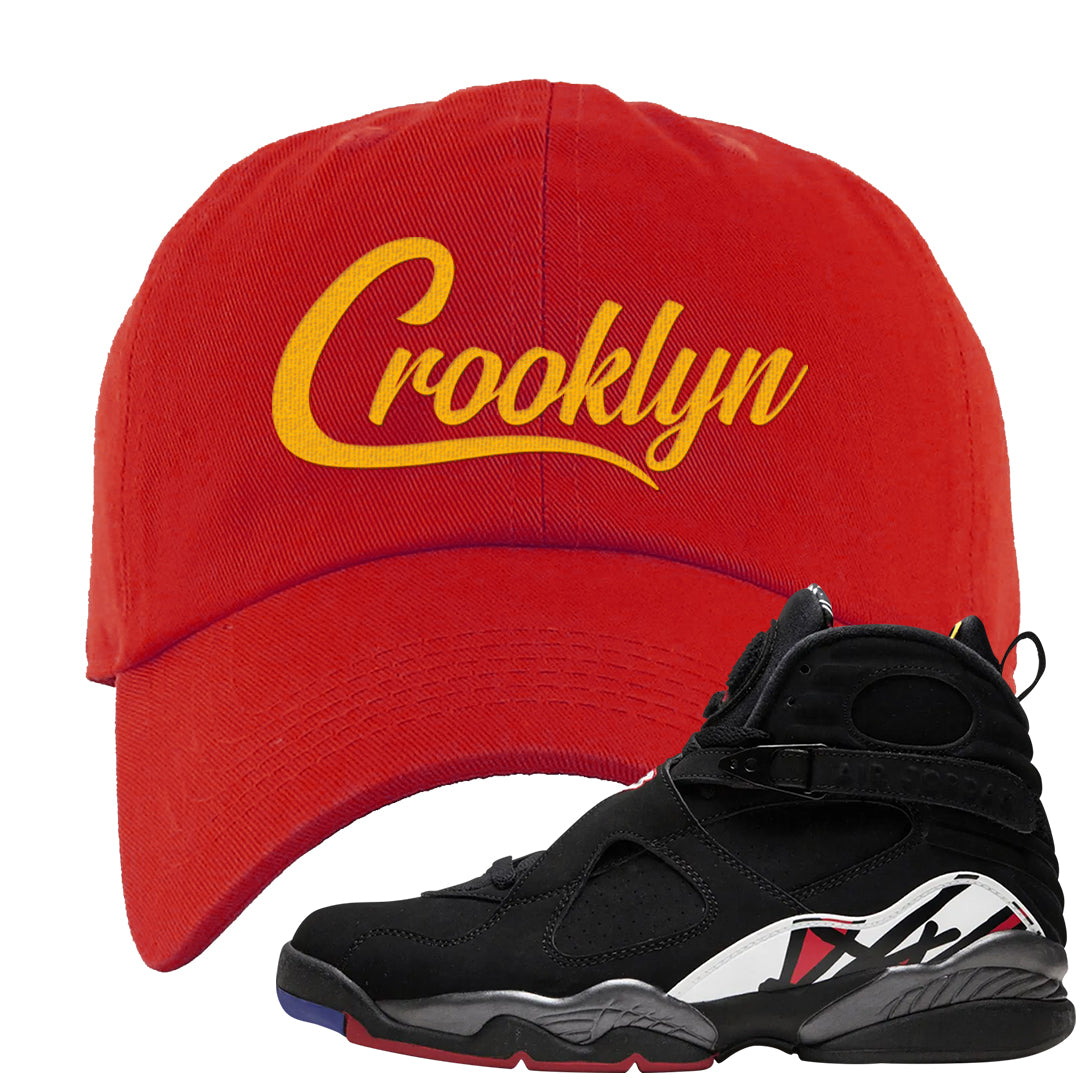 Playoffs 8s Dad Hat | Crooklyn, Red