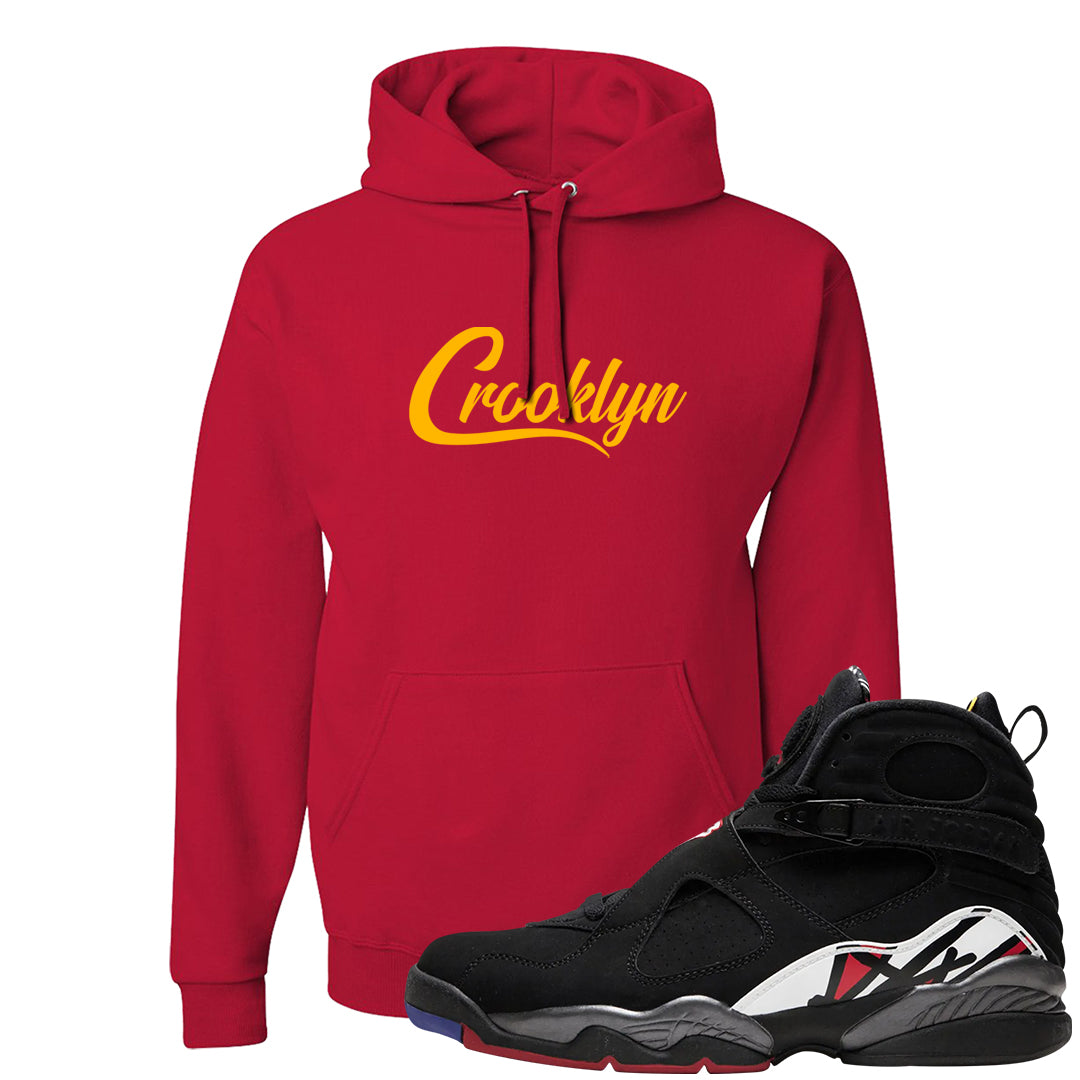 Playoffs 8s Hoodie | Crooklyn, Red