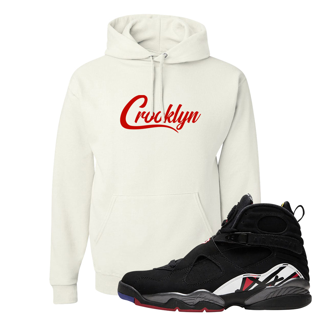 Playoffs 8s Hoodie | Crooklyn, White