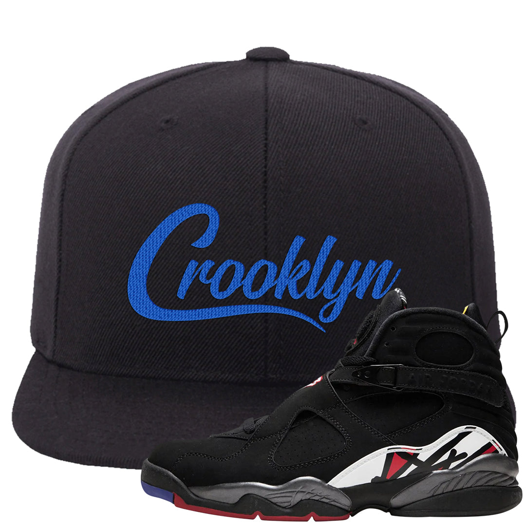 Playoffs 8s Snapback Hat | Crooklyn, Black
