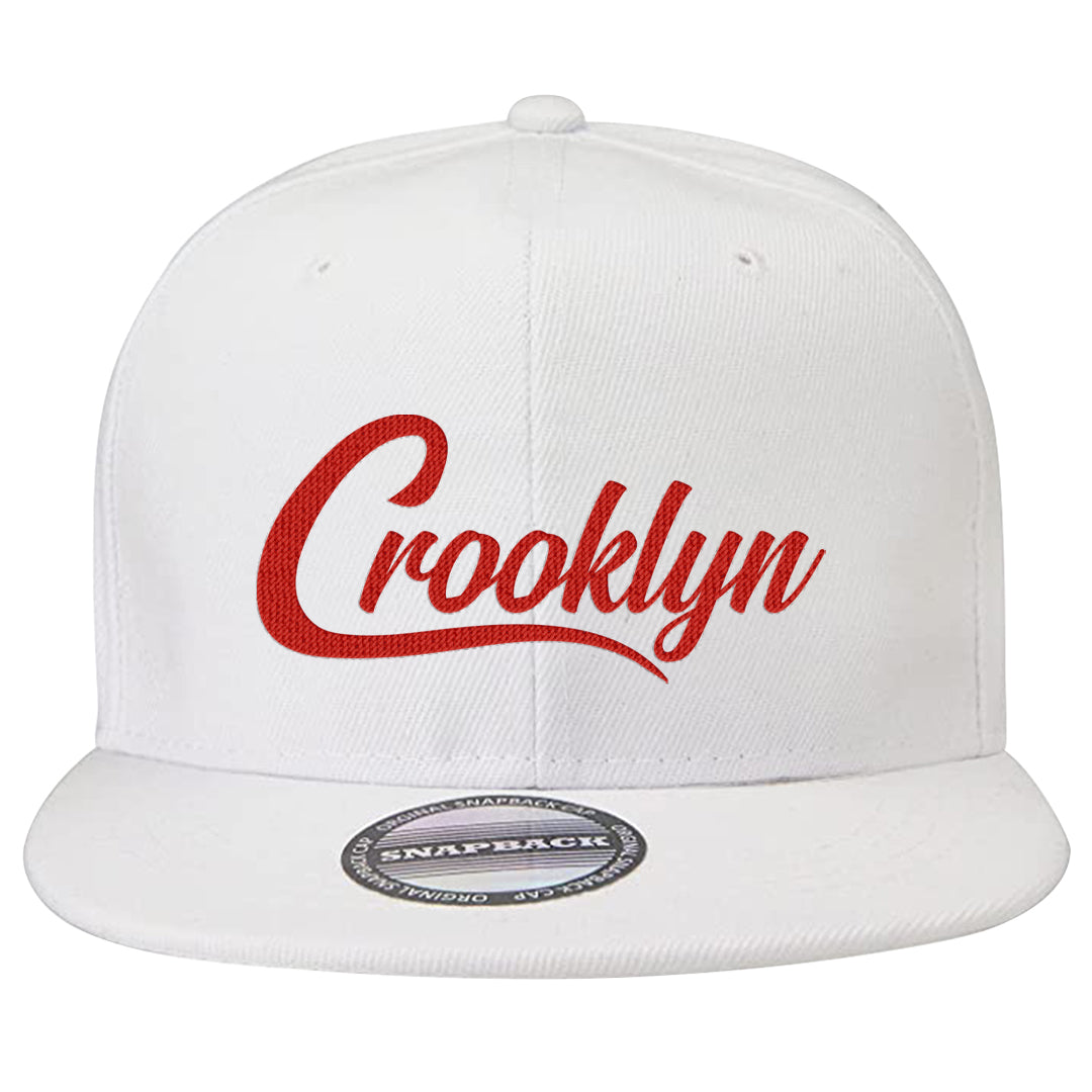 Playoffs 8s Snapback Hat | Crooklyn, White