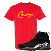 Playoffs 8s T Shirt | Crooklyn, Red