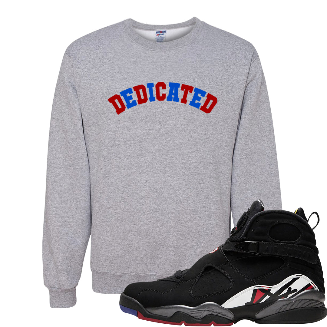 Playoffs 8s Crewneck Sweatshirt | Dedicated, Ash