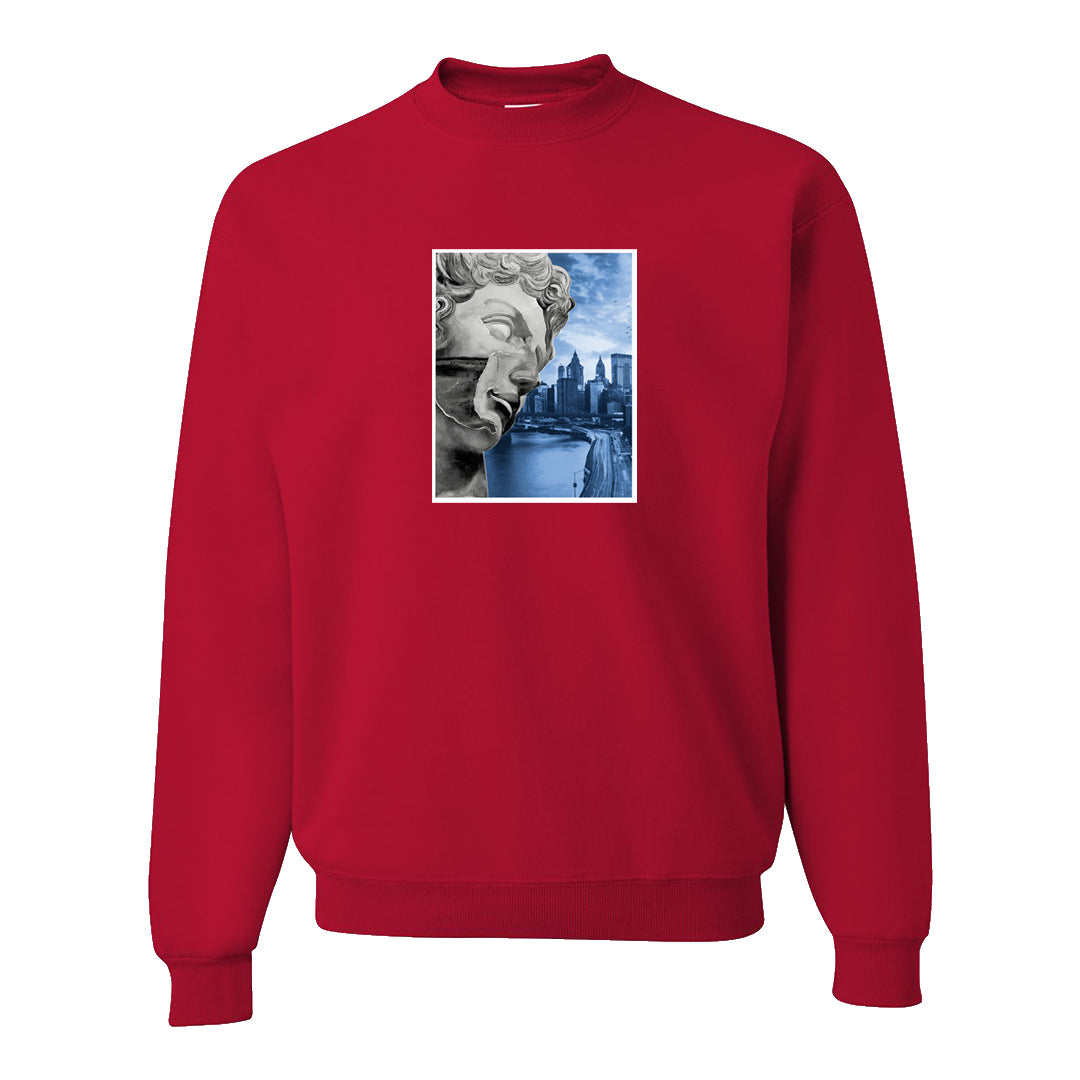 Playoffs 8s Crewneck Sweatshirt | Miguel, Red