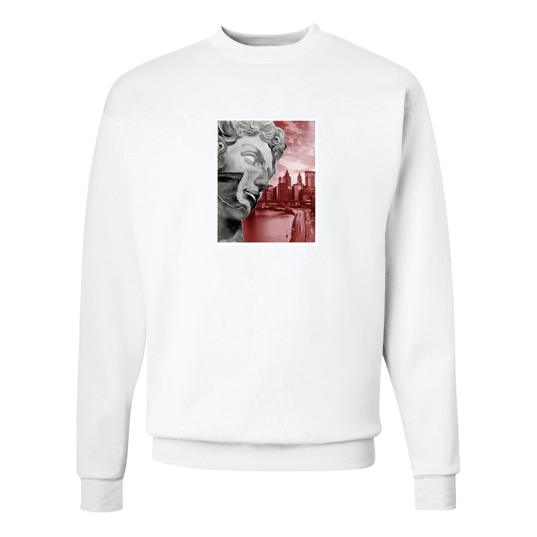 Playoffs 8s Crewneck Sweatshirt | Miguel, White