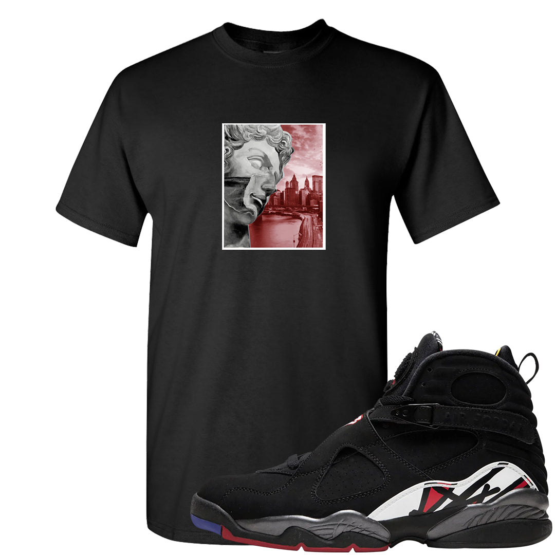 Playoffs 8s T Shirt | Miguel, Black