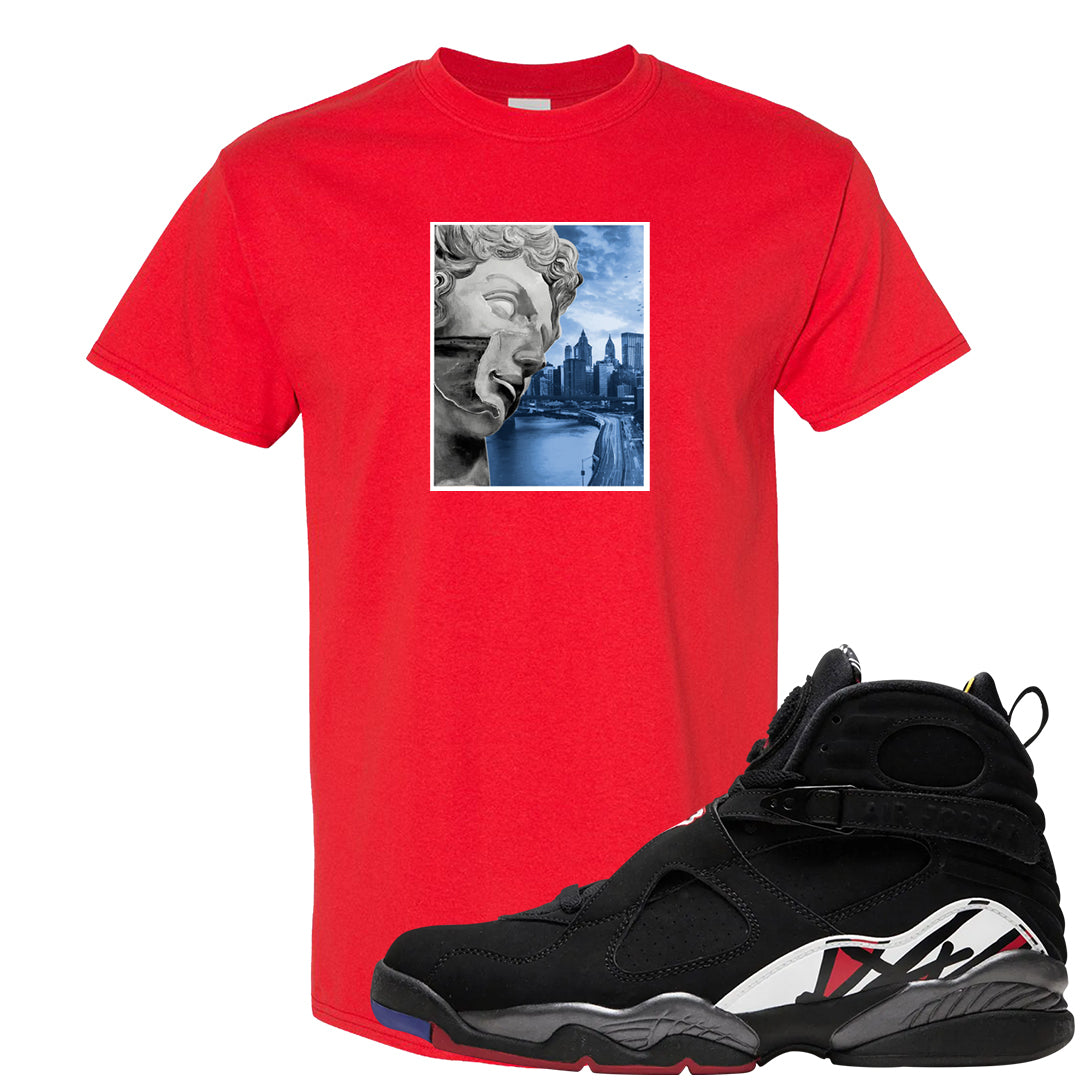 Playoffs 8s T Shirt | Miguel, Red