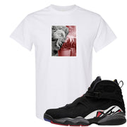 Playoffs 8s T Shirt | Miguel, White