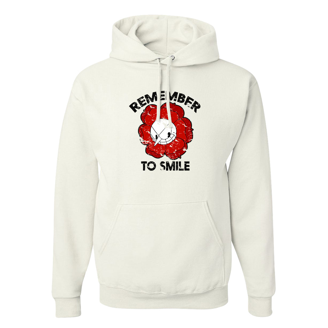 Playoffs 8s Hoodie | Remember To Smile, White