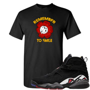 Playoffs 8s T Shirt | Remember To Smile, Black