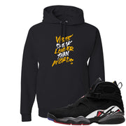 Playoffs 8s Hoodie | Vibes Speak Louder Than Words, Black