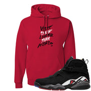 Playoffs 8s Hoodie | Vibes Speak Louder Than Words, Red