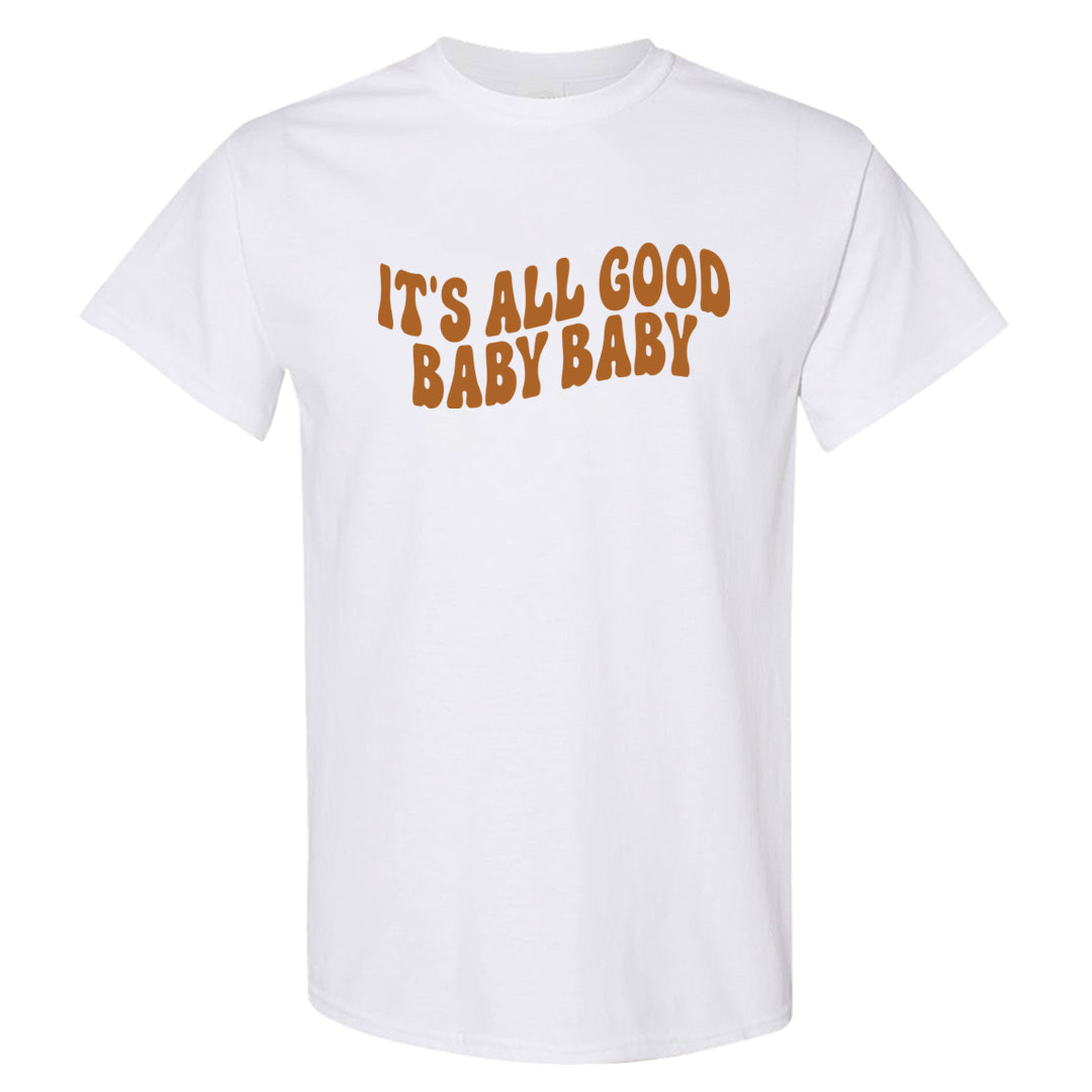 Bronze 1s T Shirt | All Good Baby, White