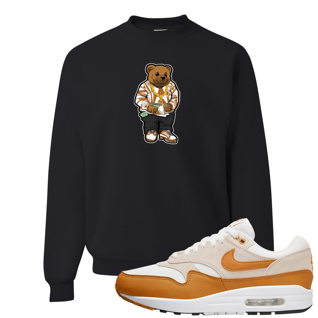 Bronze 1s Crewneck Sweatshirt | Sweater Bear, Black