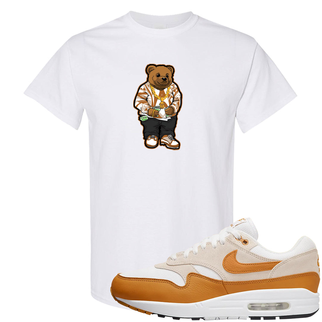 Bronze 1s T Shirt | Sweater Bear, White