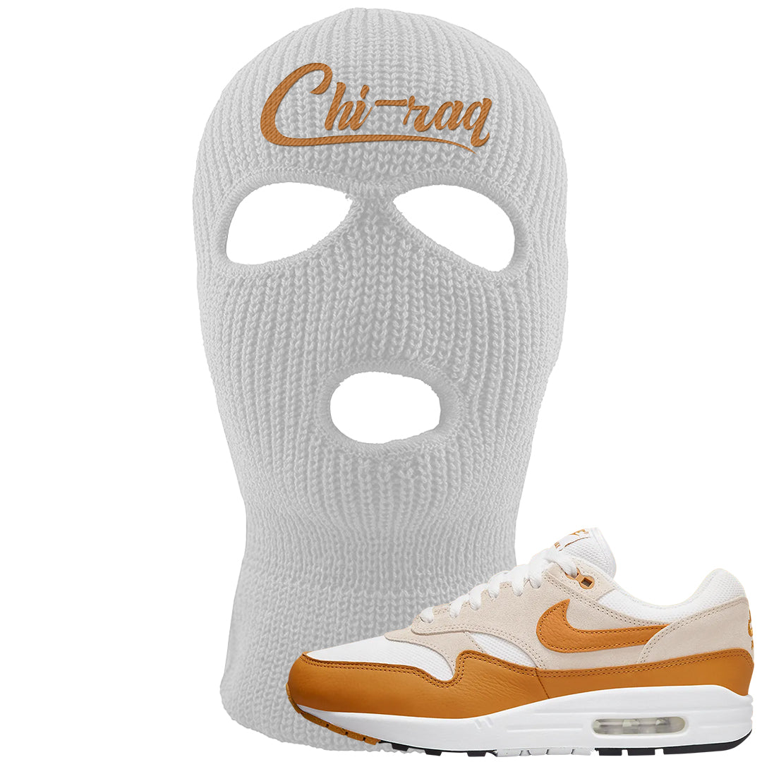 Bronze 1s Ski Mask | Chiraq, White