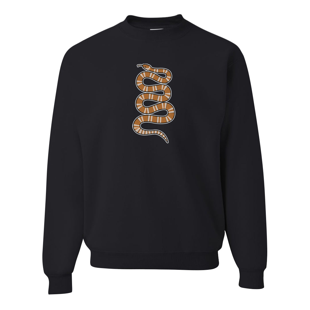 Bronze 1s Crewneck Sweatshirt | Coiled Snake, Black