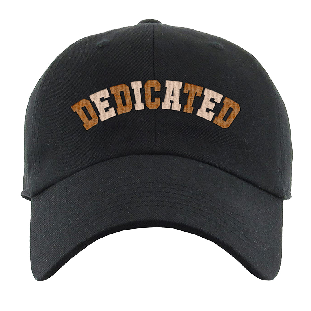 Bronze 1s Dad Hat | Dedicated, Black