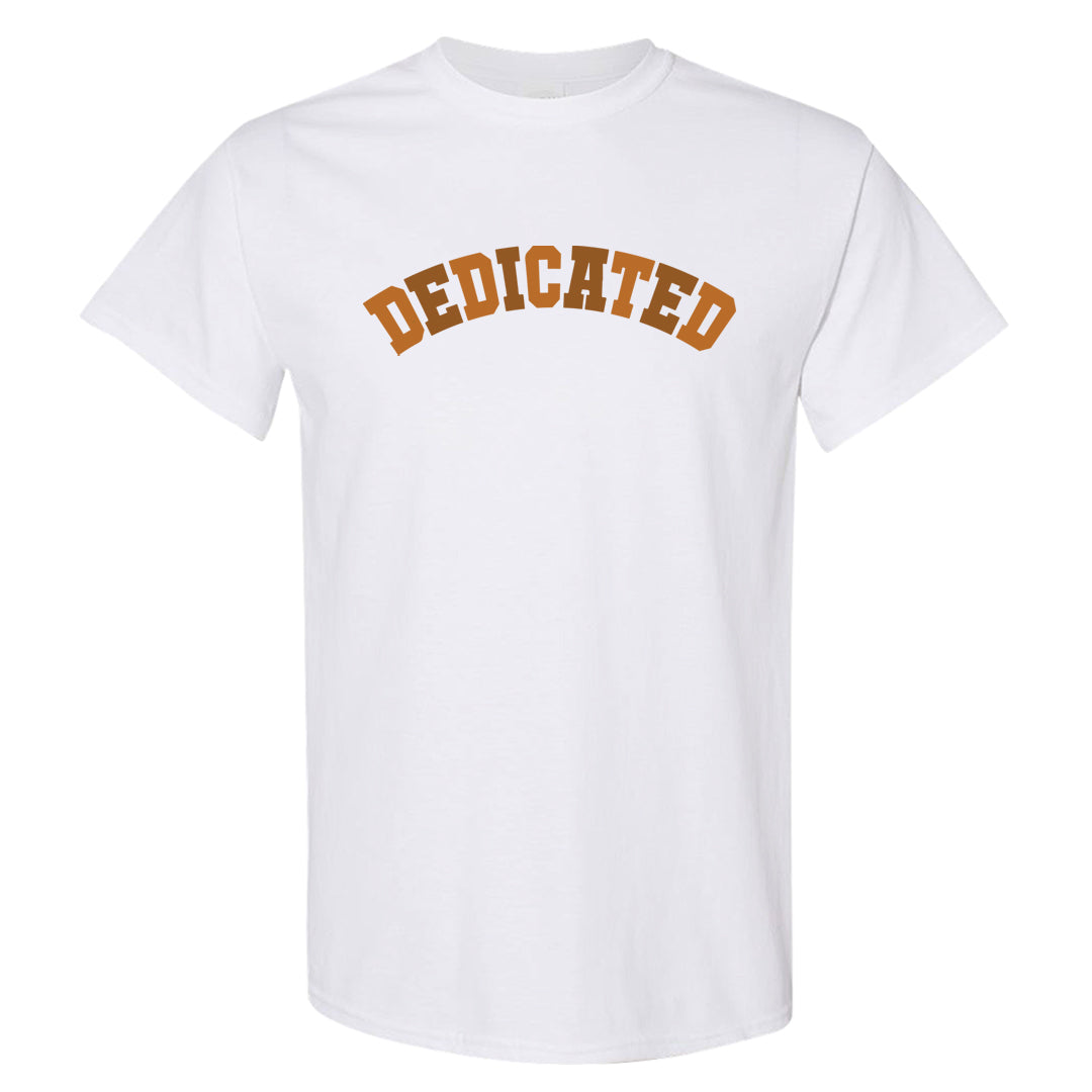 Bronze 1s T Shirt | Dedicated, White