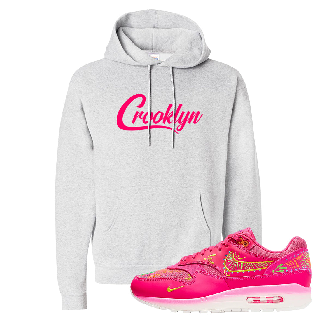 Familia Hyper Pink 1s Hoodie | Crooklyn, Ash