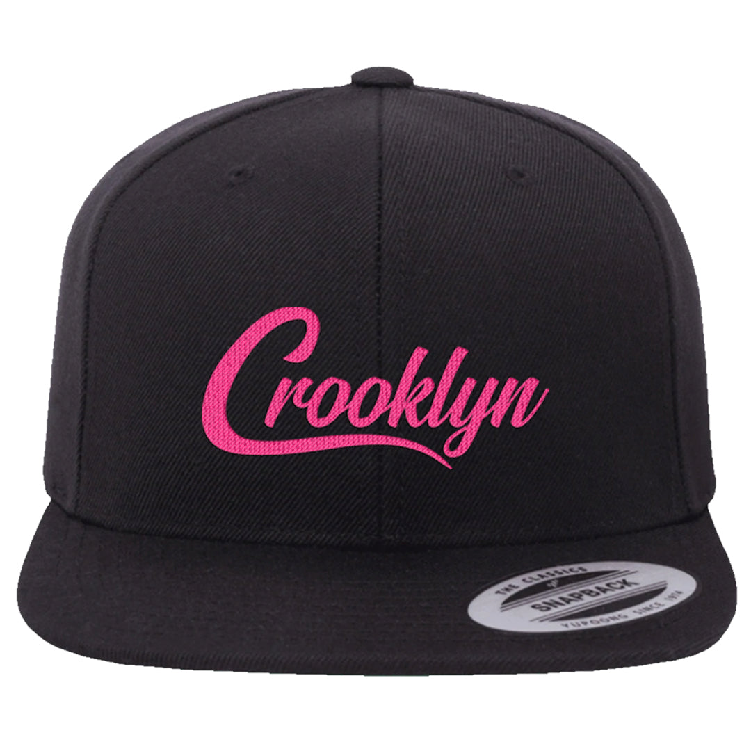 Familia Hyper Pink 1s Snapback Hat | Crooklyn, Black