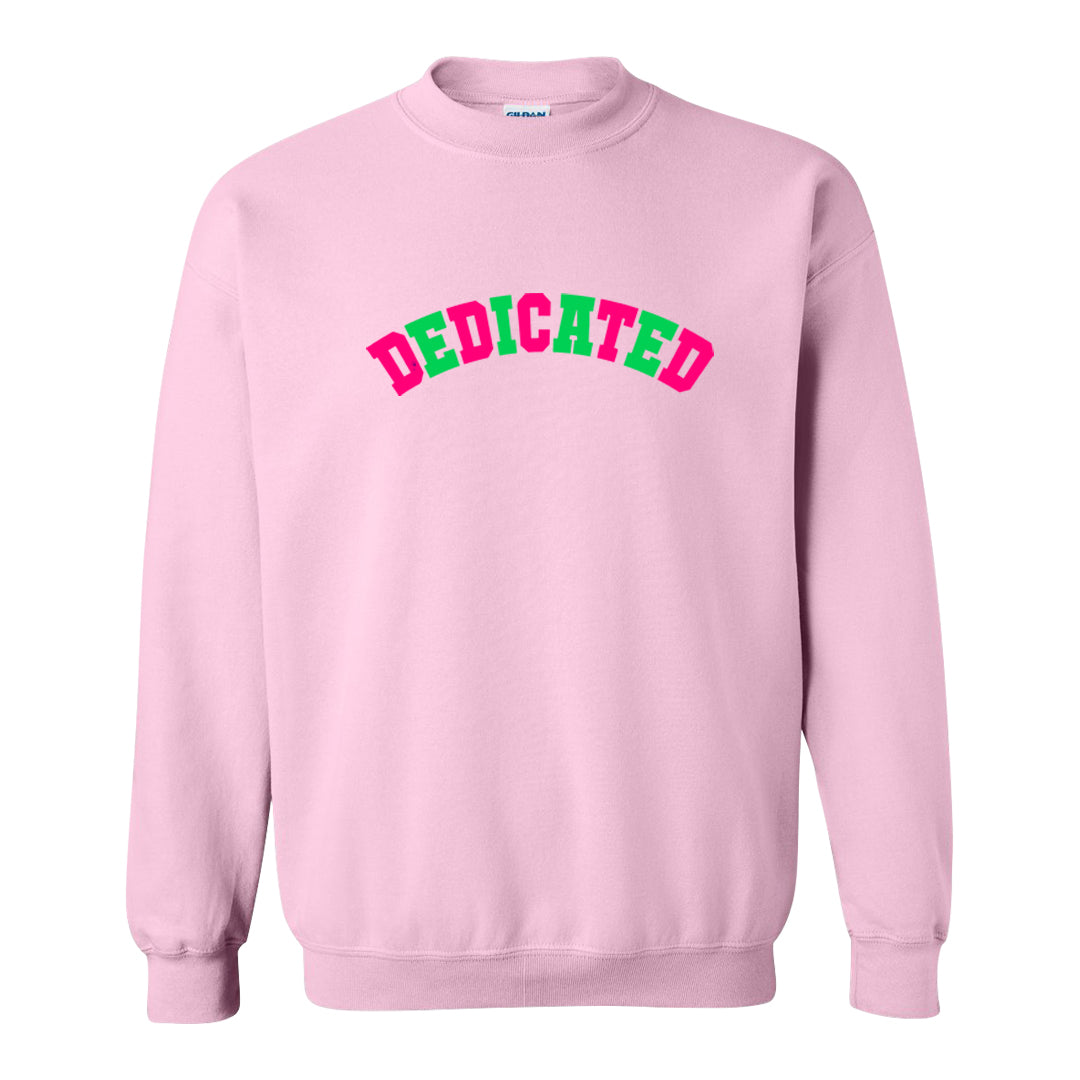 Familia Hyper Pink 1s Crewneck Sweatshirt | Dedicated, Light Pink