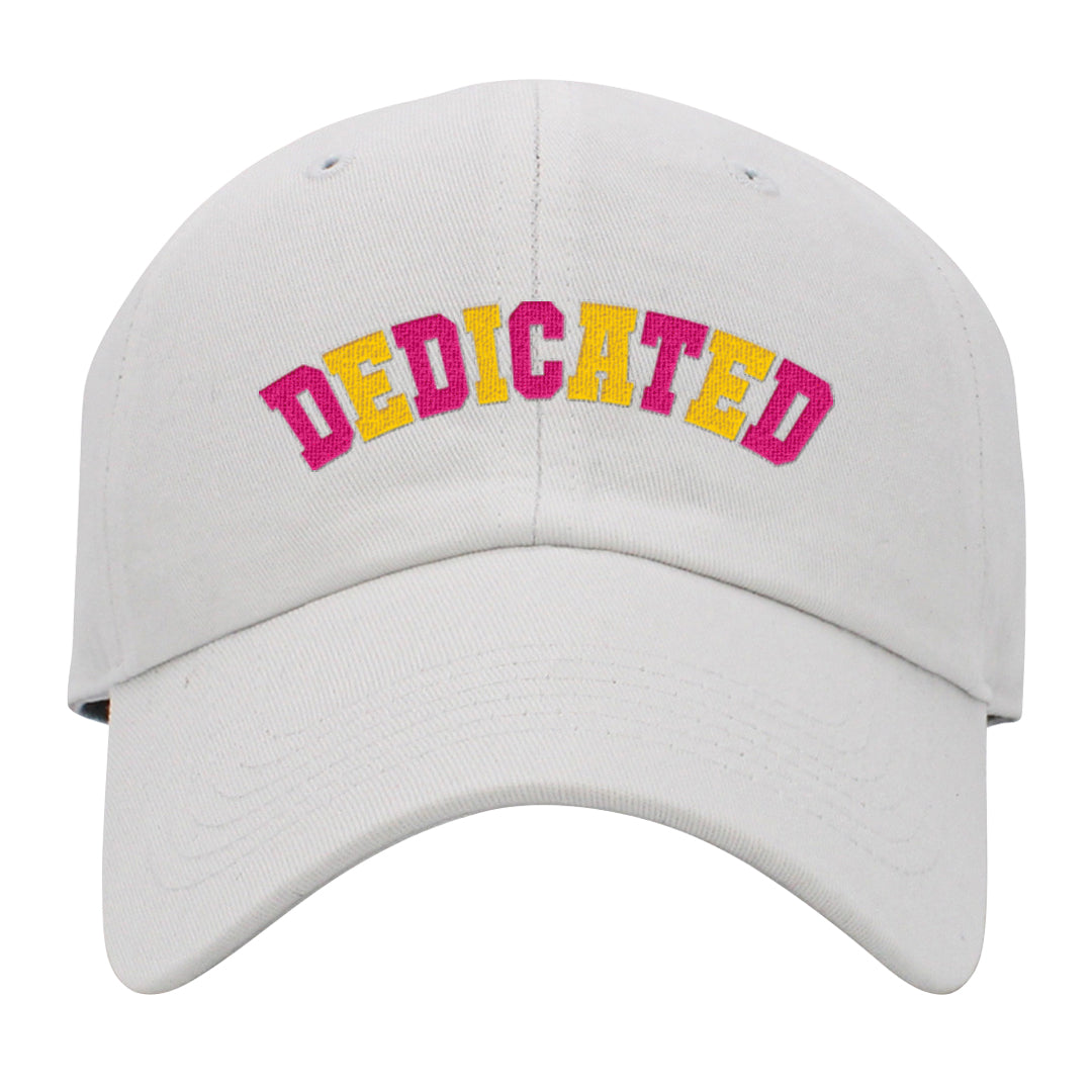 Familia Hyper Pink 1s Dad Hat | Dedicated, White