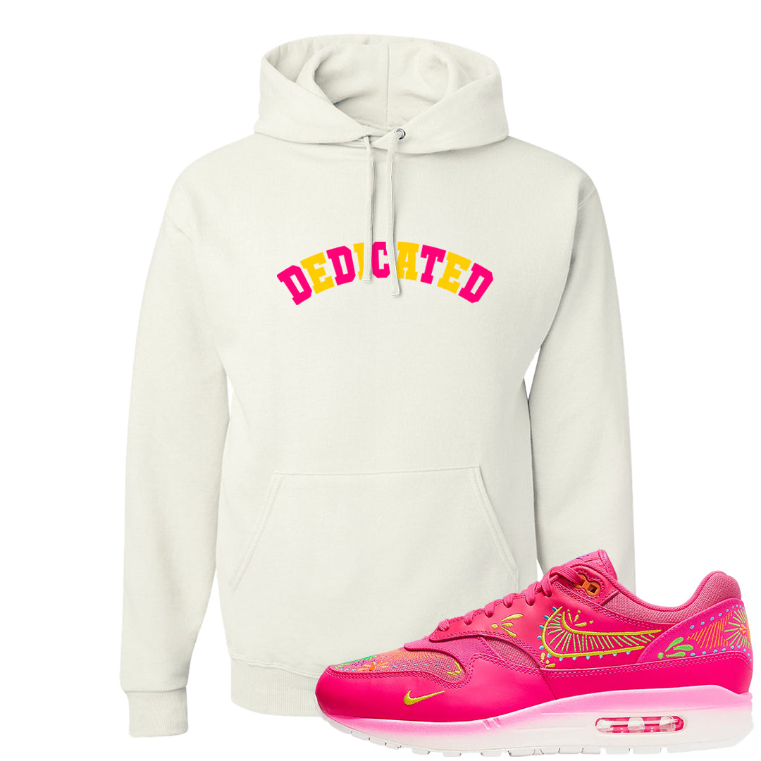 Familia Hyper Pink 1s Hoodie | Dedicated, White