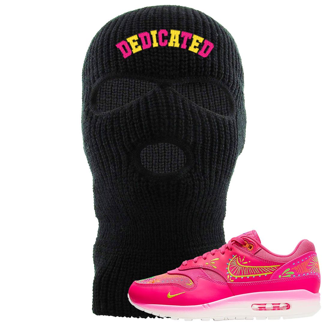 Familia Hyper Pink 1s Ski Mask | Dedicated, Black