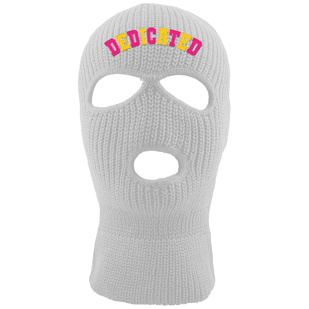 Familia Hyper Pink 1s Ski Mask | Dedicated, White