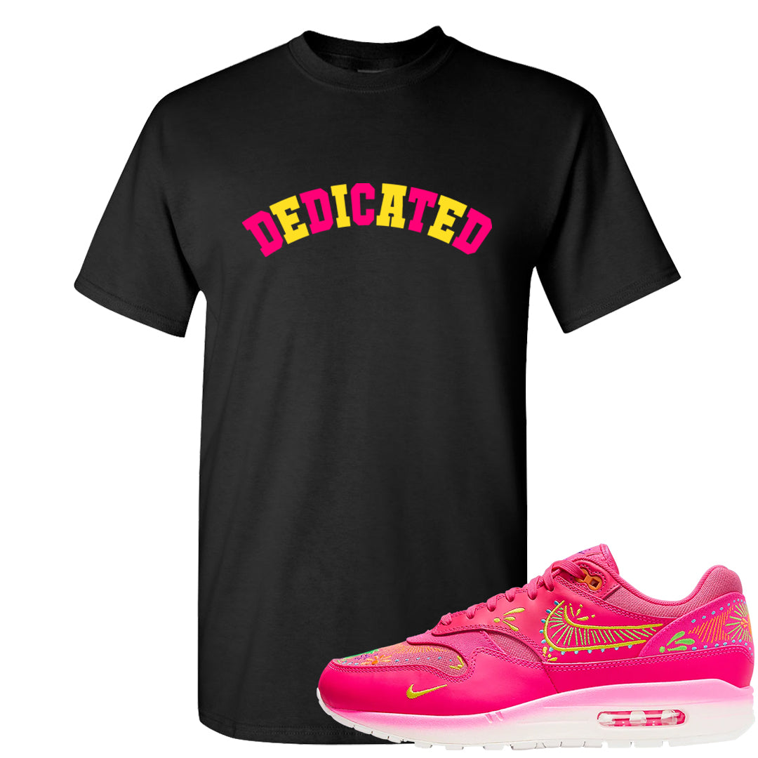 Familia Hyper Pink 1s T Shirt | Dedicated, Black
