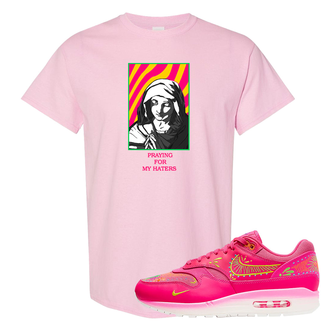 Familia Hyper Pink 1s T Shirt | God Told Me, Light Pink