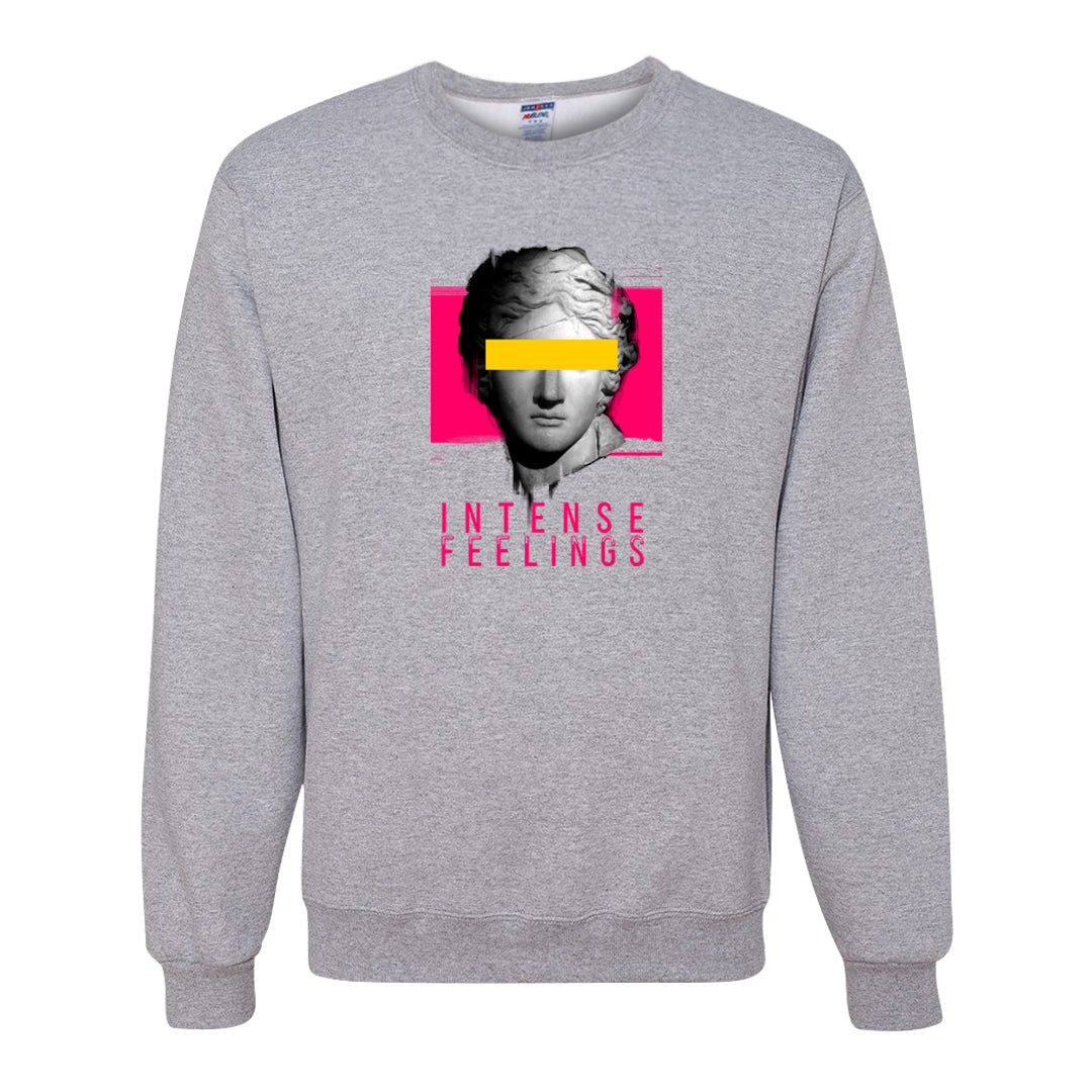 Familia Hyper Pink 1s Crewneck Sweatshirt | Intense Feelings, Ash