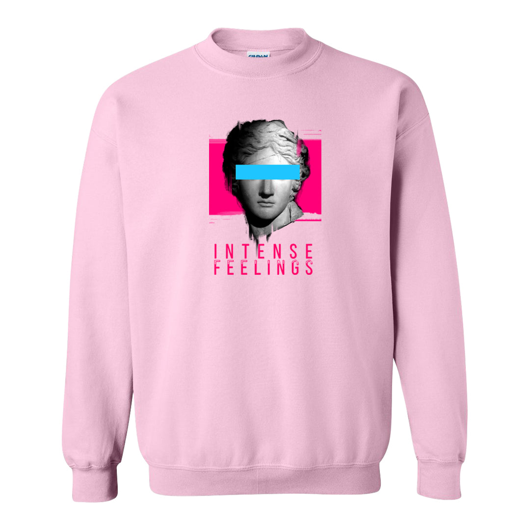 Familia Hyper Pink 1s Crewneck Sweatshirt | Intense Feelings, Light Pink