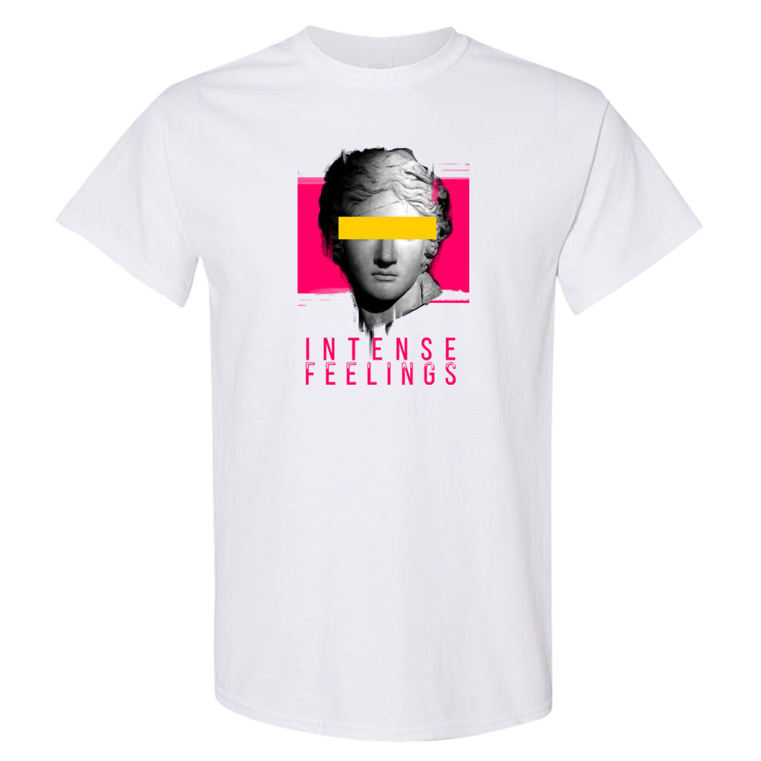 Familia Hyper Pink 1s T Shirt | Intense Feelings, White
