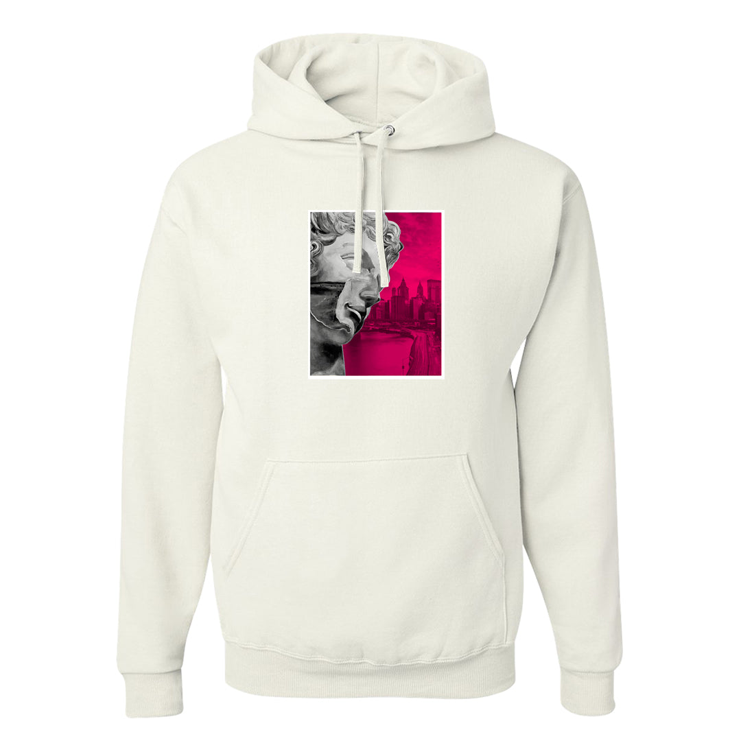 Familia Hyper Pink 1s Hoodie | Miguel, White
