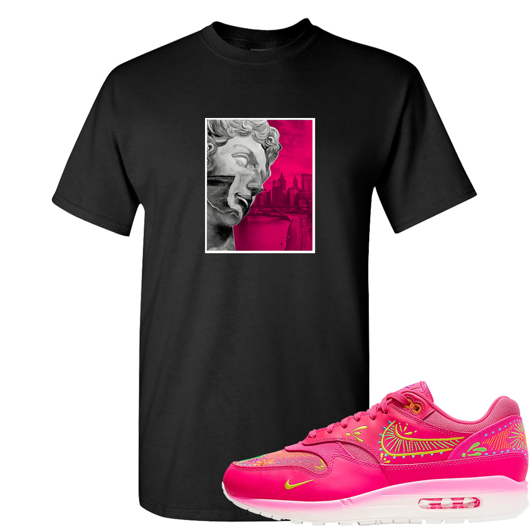 Familia Hyper Pink 1s T Shirt | Miguel, Black
