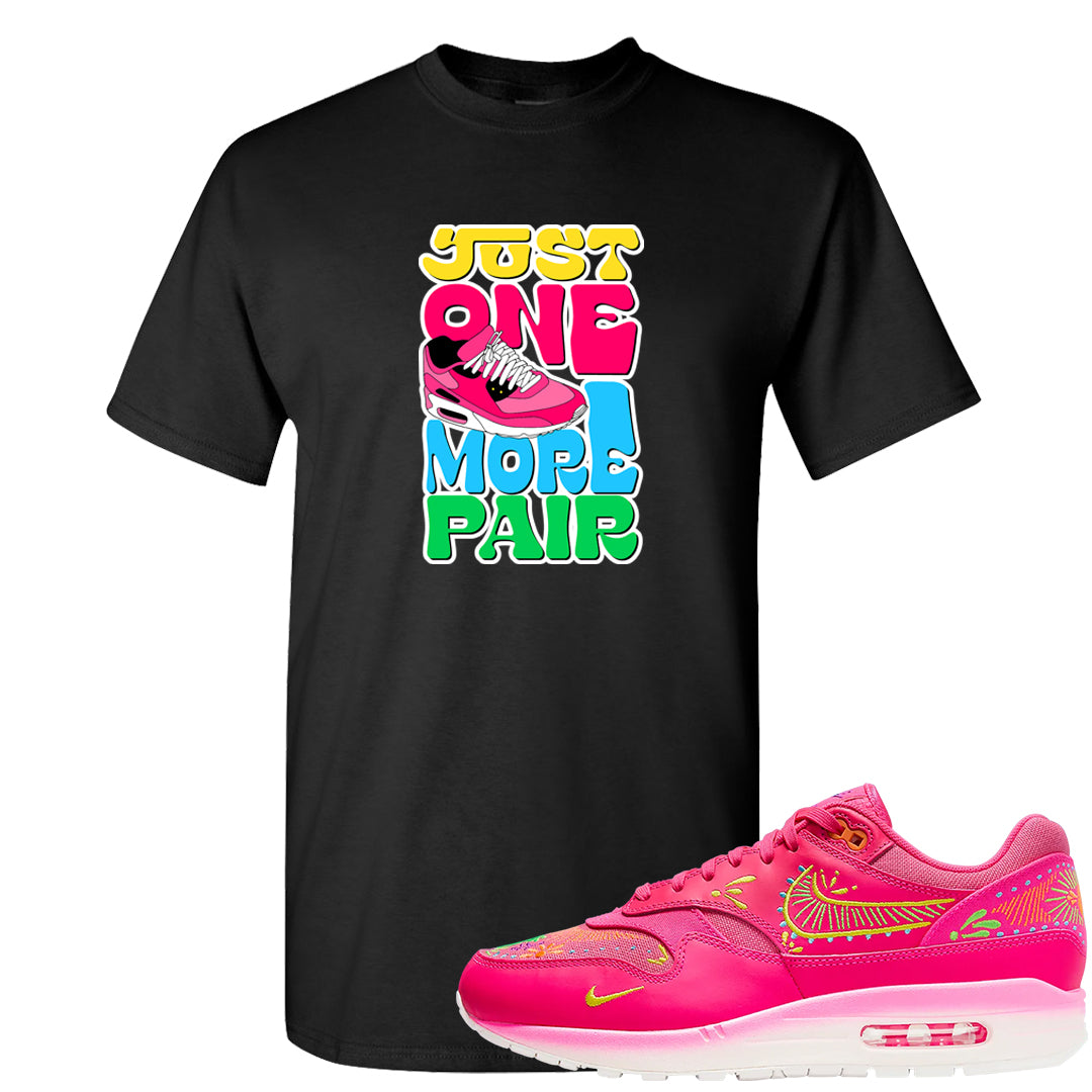 Familia Hyper Pink 1s T Shirt | One More Pair Max, Black