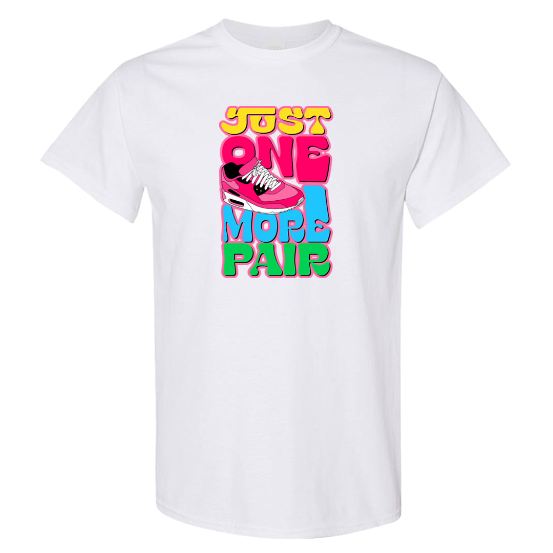 Familia Hyper Pink 1s T Shirt | One More Pair Max, White